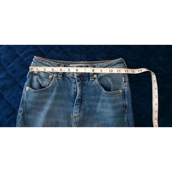 Asos Jeans Juniors Womens Size US 0 UK 24/29 High Rise Mom Blue Remo Denim - Picture 4 of 14